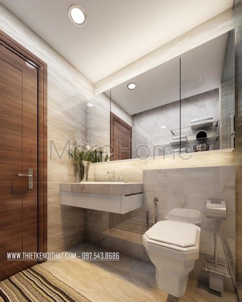 Thiết kế nội thất phòng tắm, nhà vệ sinh nhà phố Lò Đúc